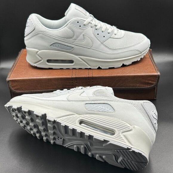 Nike Air Max 90 Recraft Wolf Grey - Picture 1 of 11